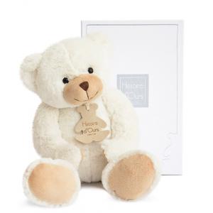Peluche calin'ours - ivoire - taille 35 cm - boîte cadeau - Histoire d'ours - HO1157