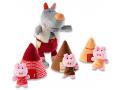 Marionette à doigts Le loup et les 3 petits cochons - Lilliputiens - 86155