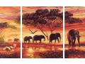 Peinture aux numeros - Caravane d'elephants 50x80cm - Schipper - 609260455