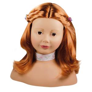 Gotz - 1192054 - Tête à coiffer et à maquiller cheveux roux, yeux marrons - 58 pièces (139498)