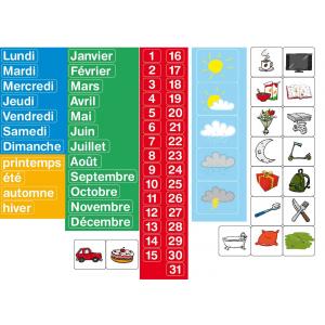 Magnets calendrier - coffret de 80 caractères - Jeujura - 8971