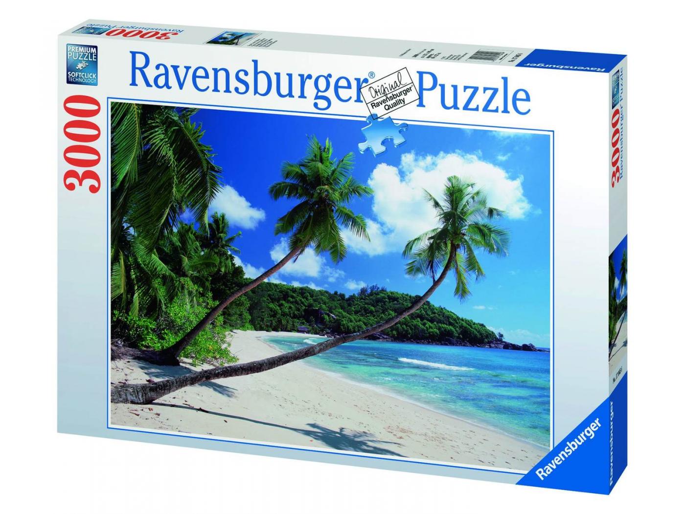Ravensburger - Puzzle 3000 pièces, Plage sous les palmiers