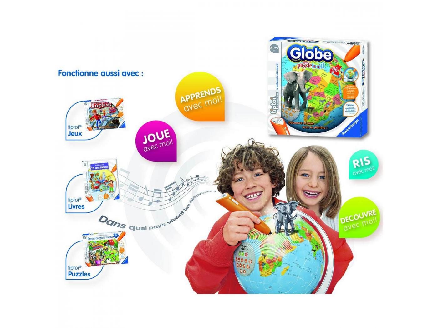 Ravensburger - Tiptoi® Puzzleball® - Globe interactif