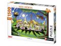 Puzzle 1500 pièces - Nathan - Le banquet / Astérix - Nathan puzzles - 87737