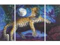 Peinture aux numeros - Chasseur dans la nuit: le leopard 50x80cm - Schipper - 609260607