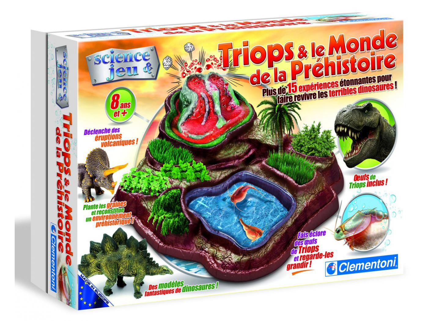 Clementoni - Triops et la Terre des Dinosaures - Jeux scientifiques