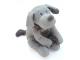 Doudou musical chien gris clair Fifi - Position allongée 30Position assis18 cm