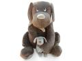 Peluche chien Fifi 100 cm brun gris - Dimpel - 810238