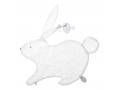 Emma lapin doudou classique 32 cm - blanc - Dimpel - 884455