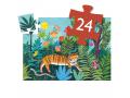 Puzzles silhouettes - La balade du tigre - 24 pcs - Djeco - DJ07201