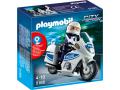 Motard de police avec lumière clignotante - Playmobil - 5185