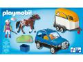 Voiture avec remorque et cheval - Playmobil - 5223