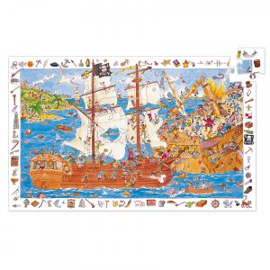 Djeco - DJ07506 - Puzzle observation Les pirates - 100 pièces (1798)