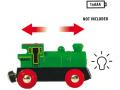 Locomotive a pile bi directionnelle verte - Thème Transport de marchandises - Age 3 ans + - Brio - 59500