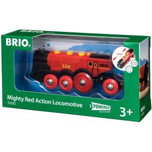 Locomotive rouge puissante a piles - Age 3 ans + - Brio - 59200