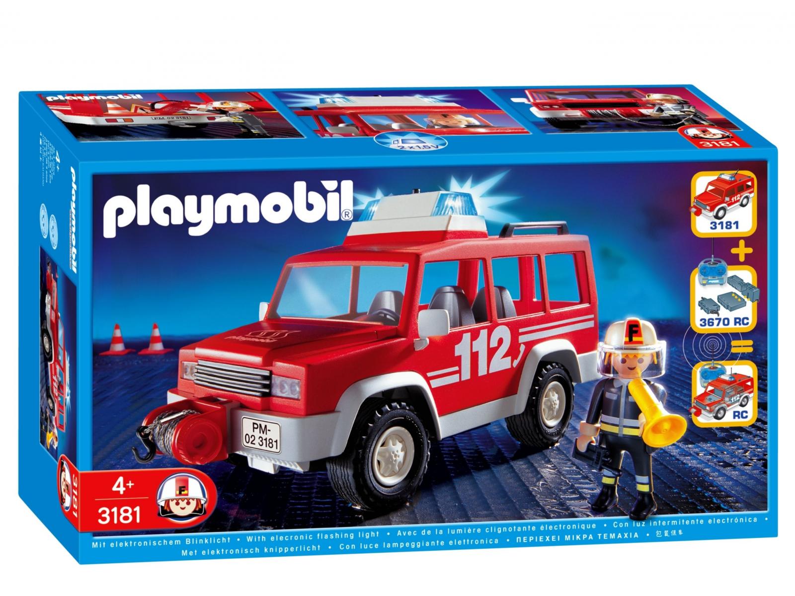 Playmobil - Pompier / 4x4 d'intervention