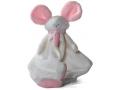 Mona souris doudou - blanc et rose - Dimpel - 822341