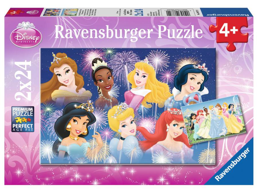 Ravensburger - Puzzles enfants - Puzzles 2x24 pièces - Les princesses  réunies / Disney Princesses