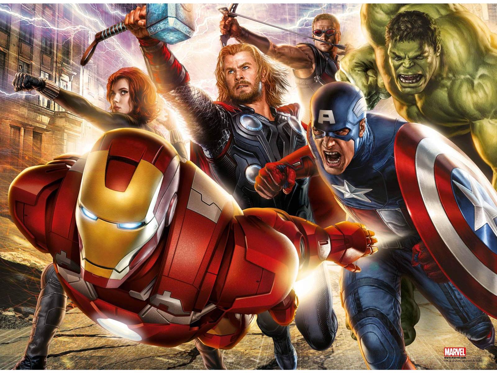 Ravensburger - Puzzle Les super héros réunis/Avengers 150 pièces XXL