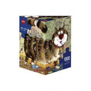 Puzzle 1000 pièces triangular cats life - Heye - 29569