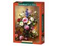 Puzzle 1000 pièces - Roses dans un vase bleu, Albert Williams - Castorland - 102617