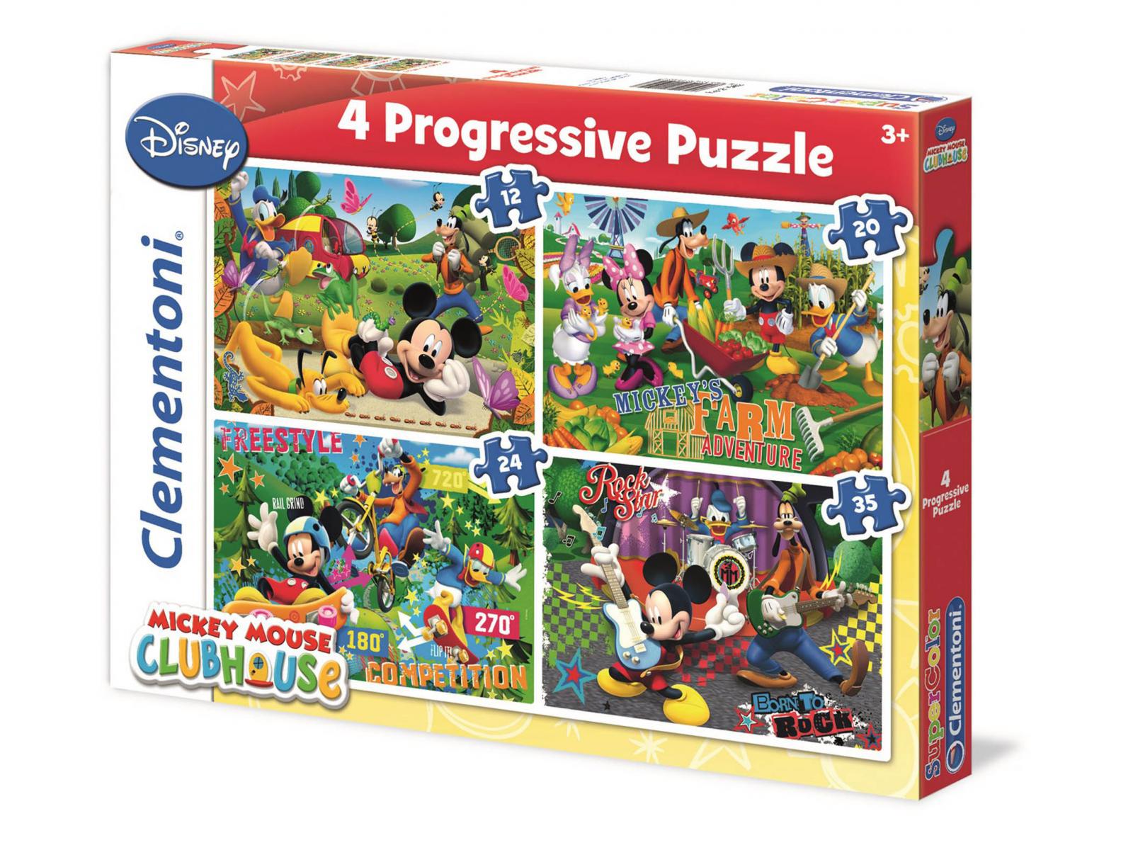 Clementoni - Puzzle progressive 4 en 1 12 + 20 + 24 + 35 pièces - MMCH