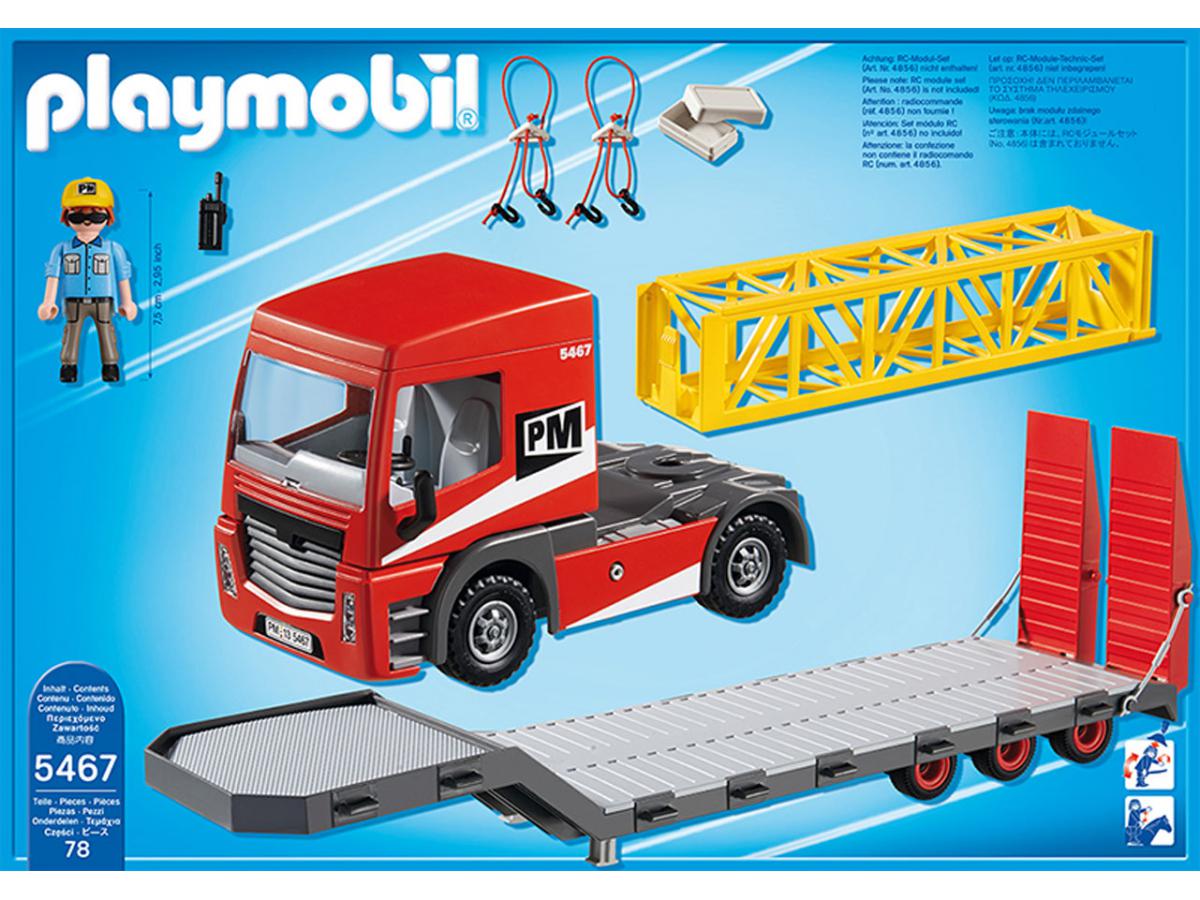Playmobil - Tracteur routier avec grande remorque