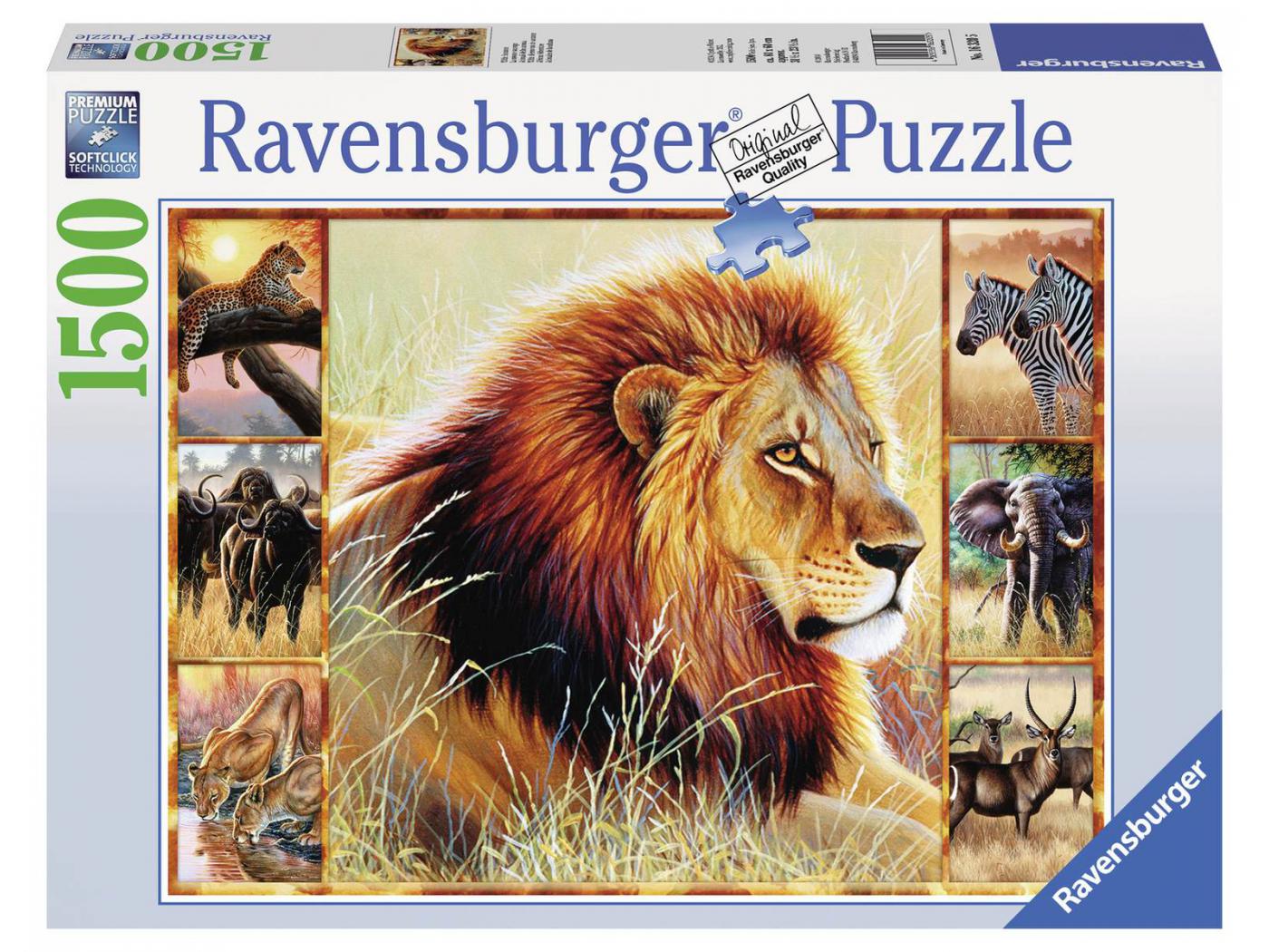 Ravensburger - Puzzle 1500 pièces - La savane sauvage