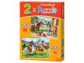 Puzzle x 2 - 165-300 pièces - riding horses - Castorland - 021079