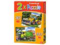 Puzzles x 2 - 165-300 pièces - work trucks - Castorland - 021130