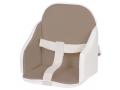 Coussin de chaise PVC avec sangles taupe/blanc - Candide - 193260