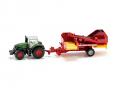 Tracteur avec récolteuse de pommes de terre - 1:87ème - Siku - 1808