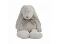 Doudou lapin blanc Flore - Position assis 32 cm, Debout 50 cm - Dimpel - 883532