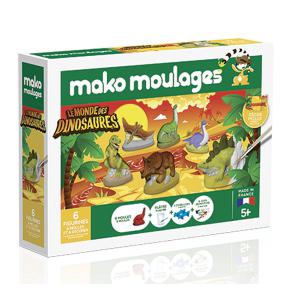 mako moulages « Le monde des dinosaures » Coffret 6 moules - Mako moulages - 39018