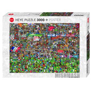 Puzzle 3000 pièces mishmash football history - Heye - 29205-12