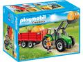 Tracteur avec pelle et remorque - Playmobil - 6130