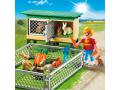 Enfant avec enclos à lapins et clapier - Playmobil - 6140