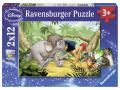 Puzzle 2x12 pièces - Mowgli et ses amis / Livre de la jungle - Ravensburger - 07587
