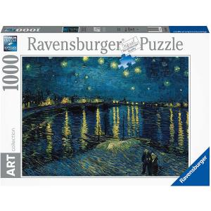 Puzzle 1000 pièces - Art collection - La nuit étoilée sur le Rhône / Vincent Van Gogh - Ravensburger - 15614