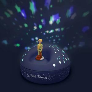 Veilleuse - Projecteur d'Etoiles Musical Le Petit Prince© bleu  - piles incluses - Trousselier - 5030