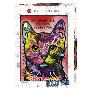 Puzzle 1000p Jolly Pets Cats  9 Lives Heye - Heye - 29731