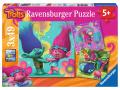 Puzzle 3 x 49 pièces - Le monde multicolore des Trolls - Ravensburger - 09364