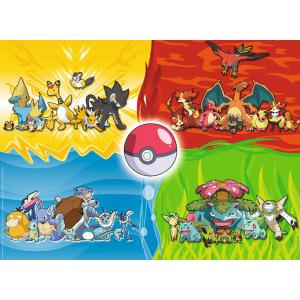 Puzzles enfants - Puzzle 150 pièces XXL - Les différents types de Pokémon - Pokemon - 10035