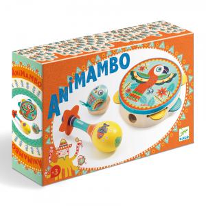 Animambo - Set de 3 instruments 
Tambourin-Maracas-Castagnette - Djeco - DJ06016