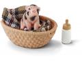 Figurine Mini cochon avec biberon 9 cm x 3,5 cm x 16 cm - Schleich - 42294