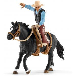 Selle western avec un cowboy - Schleich - 41416