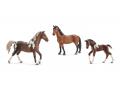Figurines de chevaux Trakehnen (jument, cheval, poulain) - Schleich - BU13758