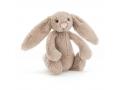 Peluche Bashful Beige Bunny Small - L: 8 cm x l : 9 cm x H: 18 cm - Jellycat - BASS6B