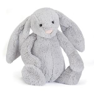 Peluche Bashful Silver Bunny Huge - L: 12 cm x l : 21 cm x H: 51 cm - Jellycat - BAH2BS