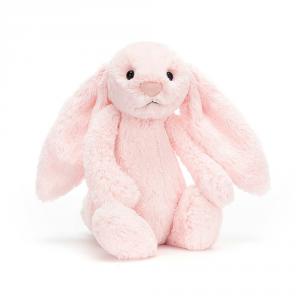 Peluche Bashful Pink Bunny Medium - L: 9 cm x l : 12 cm x H: 31 cm - Jellycat - BAS4BP